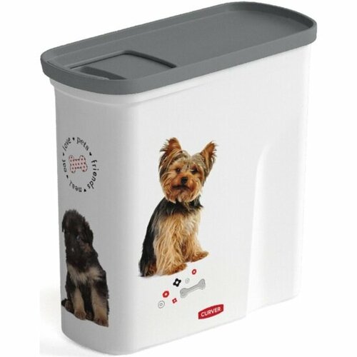 контейнер 10кг pet life dog curver Контейнер для корма Curver Pet Life 241099, 2 литра