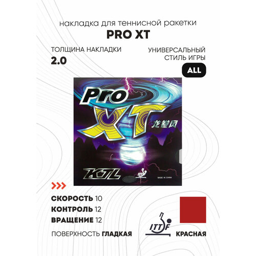 фото Накладка ktl pro xt (красный, 2.0 мм) lkt