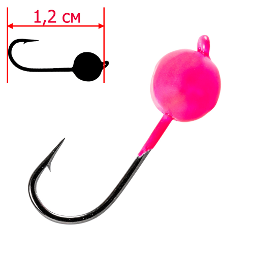 фото Джиг головки cf (crazy fish) вольфрам 0,45гр. розовый 6 шт.