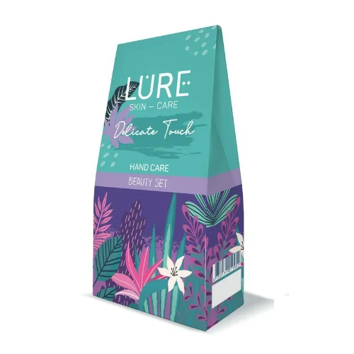 Lure, подарочный набор delicate touch, bio-крем для рук увлажняющее алоэ, крем для рук комплексный уход, 150 мл