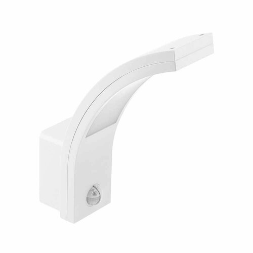 Светильник настенный уличный GTV Пэрис 10 Вт LED 4000 К IP54 белый с датчиком движения и датчиком освещенности 5345₽