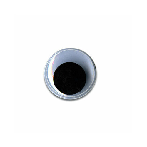 HobbyBe MER-12 Глаза круглые с бегающими зрачками d 12 мм черно-белые