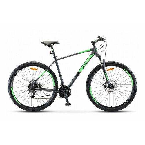 Горный велосипед Stels Navigator 920 MD 29 V010, год 2023, цвет Серебристый-Зеленый, ростовка 16.5