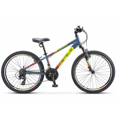 Подростковый велосипед Stels Navigator 400 V 24 F010, год 2023, цвет Серебристый-Зеленый