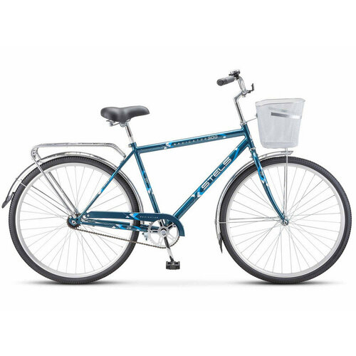 Дорожный велосипед Stels Navigator 300 Gent 28 Z010, год 2023, цвет Синий-Зеленый, ростовка 20