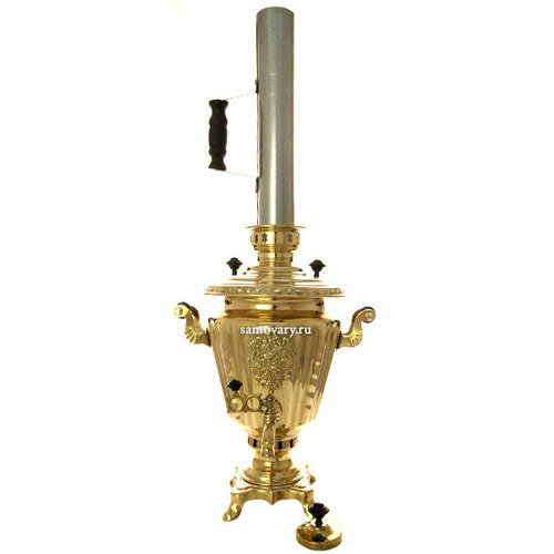 Самовар на дровах 2,5 литра желтый 