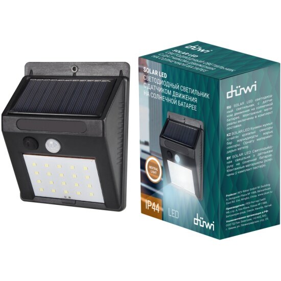 фото Светильник на солнечных батареях DUWI Solar LED, IP44