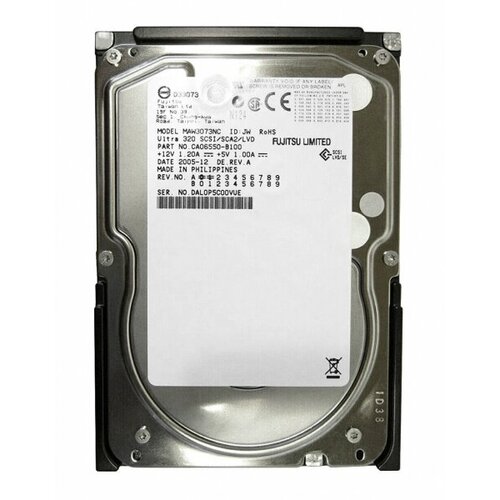 Жесткий диск Fujitsu CA06550-B100 735Gb U320SCSI 35 HDD 743000₽
