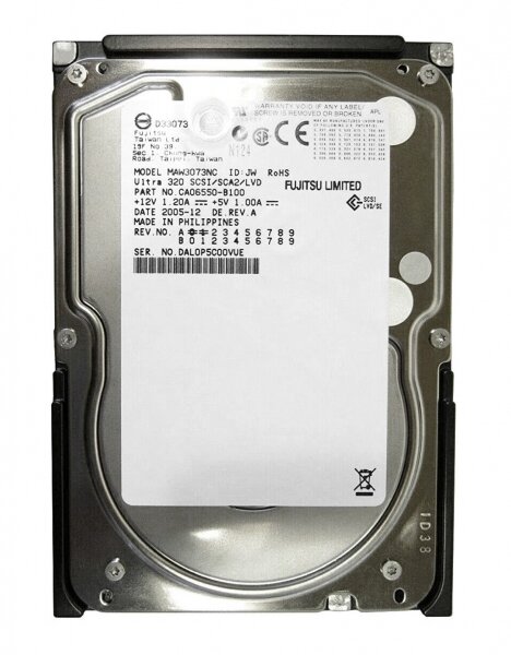 Жесткий диск Fujitsu CA06550-B100 73,5Gb U320SCSI 3.5" HDD