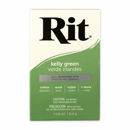 RIT краситель для ткани порошковый для окрашивания вручную и в стир. машине 31.9 г 06 Зеленый/Kelly Green