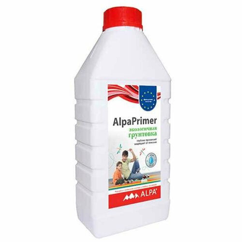 Грунтовка глубокого проникновения AlpaPrimer Alpa 1 л биоцидная пропитка alpa fongifluid 3 13 кг 3 л бесцветный