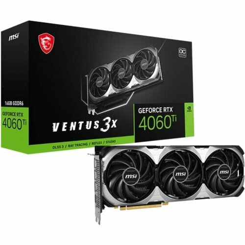 Видеокарта MSI GeForce RTX 4060 TI VENTUS 3X 16G OC