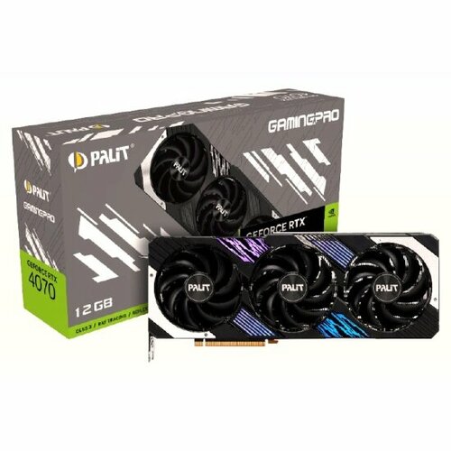 Видеокарта PALIT GeForce RTX 4070 GAMINGPRO 12G