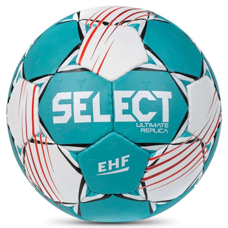 Мяч гандбольный SELECT Ultimate Replica v22, 1672858004, размер 3, EHF Appr, ПУ, ручная сшивка, белый-зеленый