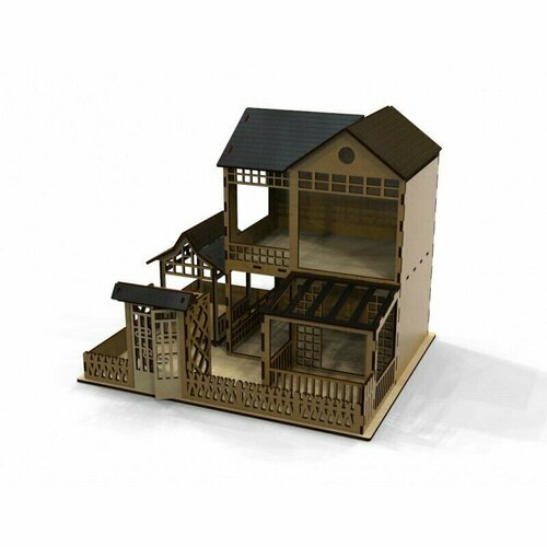 Кукольный деревянный домик современный для кукол ЛОЛ