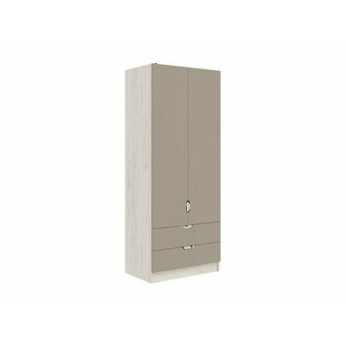 Юниор-4 Шкаф 800 Шарли мокко Крафт белый 15818₽