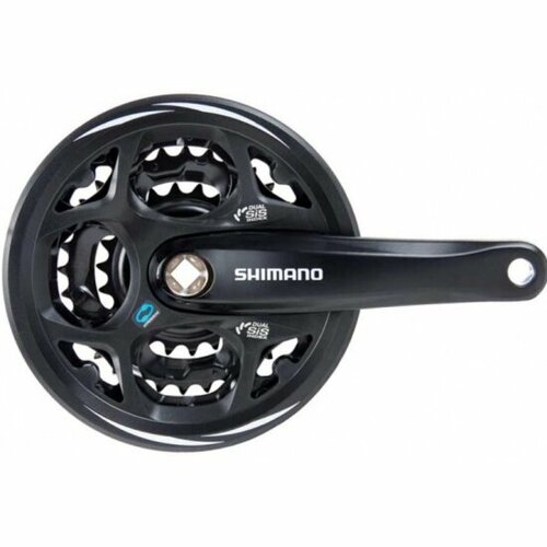 Система Shimano Altus, M311, 170мм, квадрат, 42/32/22T, защита, черная