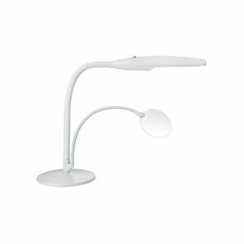 Daylight Лампа гибкая настольная с лупой E23020-01 в картонной упаковке увеличение Х175 14907₽