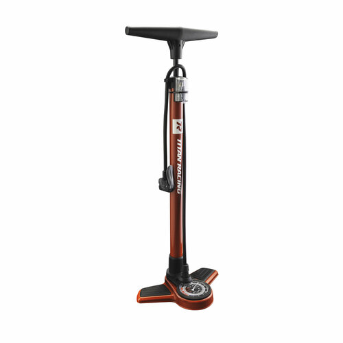 Titan Racing Насос напольный Titan Racing Air Raze Floor Pump, цвет Красный насос xlc floor pump delta pu s04 11 bar red with dualhead