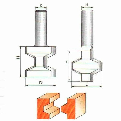 Фреза Globus 3511 Set h25 пазошиповая