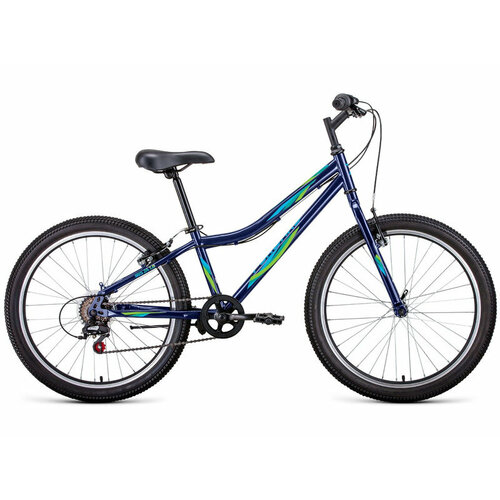 фото Подростковый велосипед forward iris 24 1.0 fr, год 2023, цвет синий, ростовка 12