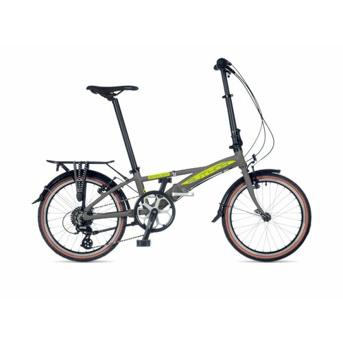 Складной велосипед Author Simplex 20, год 2021, цвет Серебристый-Зеленый
