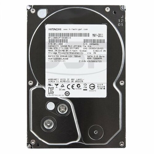 Жесткий диск Hitachi HUA722050CLA330 500Gb SATAII 35 HDD 564500₽