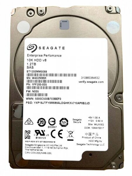 Жесткий диск Seagate 1FF200 1200Gb SAS 2,5" HDD