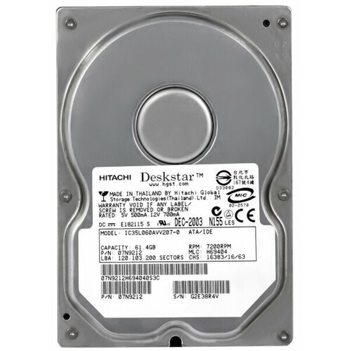 Жесткий диск Dell 07N9212 61.4Gb IDE 3,5