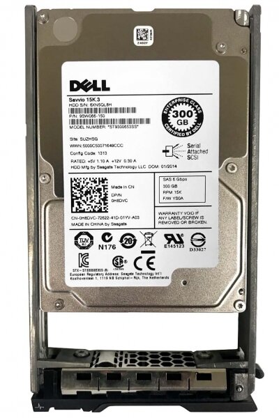 Жесткий диск Dell 0H8DVC 300Gb SAS 2,5" HDD