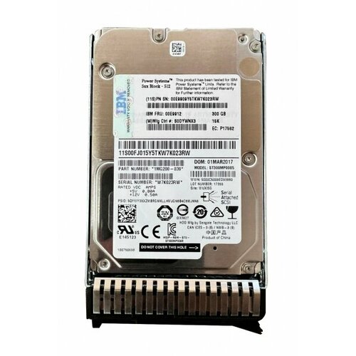 Жесткий диск IBM 00E9909 300Gb 15000 SAS 25 HDD 8786000₽