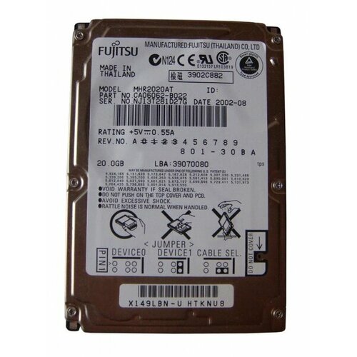 Жесткий диск Fujitsu MHR2020AT 20Gb 4200 IDE 25 HDD 7169000₽