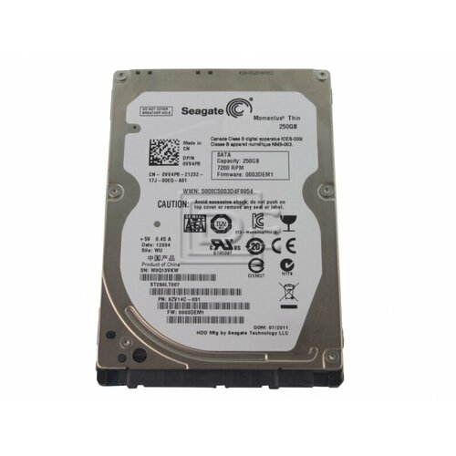 Жесткий диск Seagate 9ZV14C 250Gb 7200 SATAII 25 HDD 1257500₽