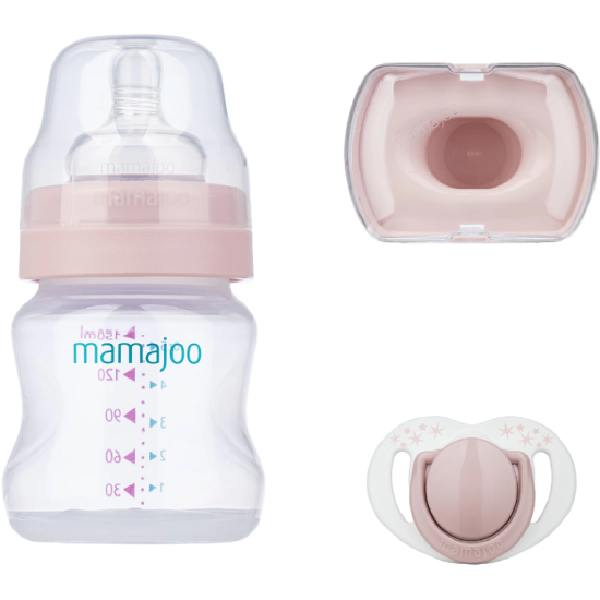 Подарочный набор Mamajoo 7122995 Mini Gift Set бутылочка 150 мл розовый