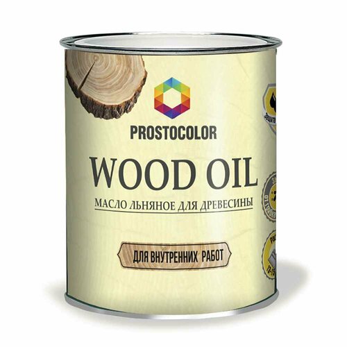 Масло льняное для древесины PROSTOCOLOR Wood Oil 0,75 л масло prostocolor interior oil бесцветный 0 75 л