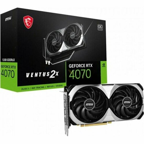 Видеокарта MSI GeForce RTX 4070 Ti VENTUS 2X 12GB OC, Retail