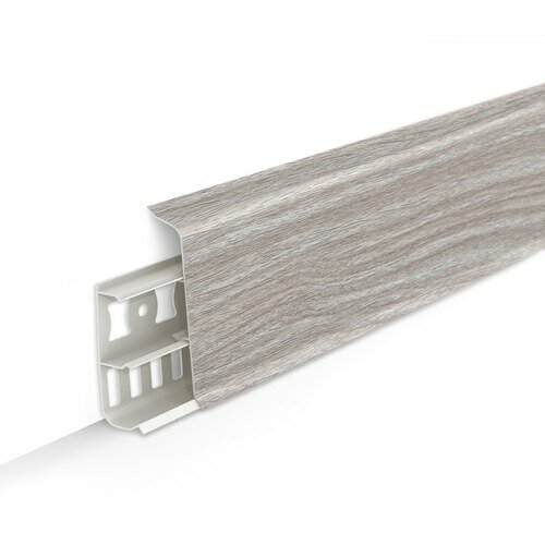 фото Пластиковый плинтус Идеал Деконика 70 мм Орех антик 294