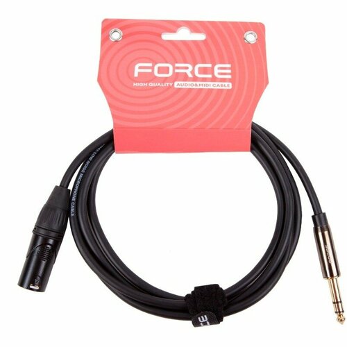 Кабель аудио 1xJack - 1xXLR FORCE FLC-13/2 2.0m кабель аудио 1xjack 2xjack force flc 25 3 3 0m