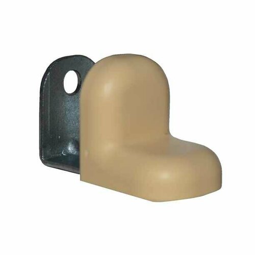 Уголок мебельный 20х20 мм с декоративной накладкой бежевый 4 шт Ликчел