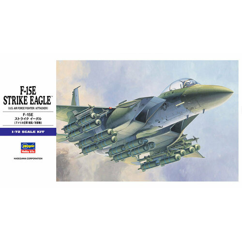 Hasegawa H-E10 Истребитель F-15E Strike Eagle (1:72) Модель для сборки jason tutu 1 100 масштаб us f 15e strike eagle суперзвуковой истребитель бомбер f15e модель самолета прямая поставка