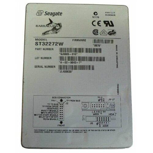 Жесткий диск Seagate ST32272W 23Gb 7200 U160SCSI 35 HDD 4113500₽