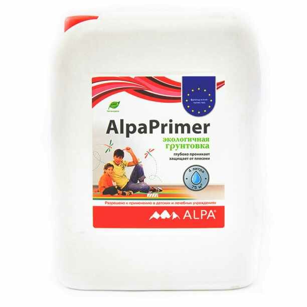 фото Грунтовка глубокого проникновения AlpaPrimer Alpa 4 л