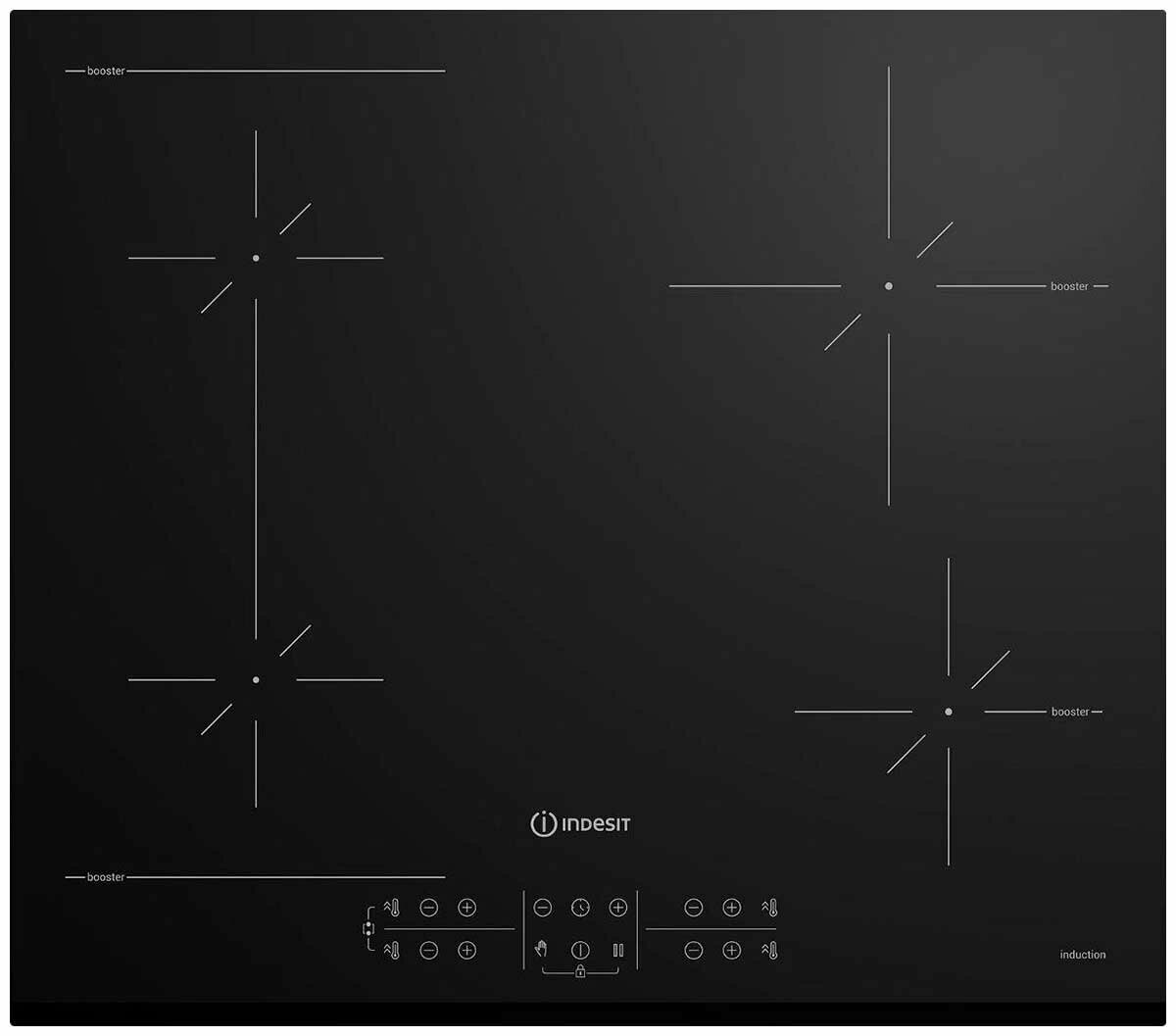 Электрическая варочная панель INDESIT IB 41B60 BF (черный)