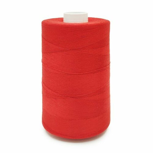 Нитки «Красная нить» швейные армированные 45 ЛЛ (красные 132, полиэстер 100%, длина намотки 5000 м.) #20675