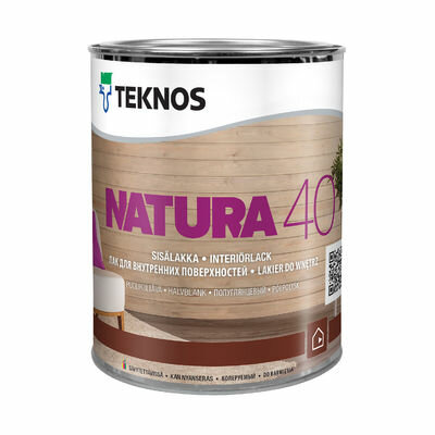 фото TEKNOS NATURA 40 полуглянцевый лак для внутренних поверхностей