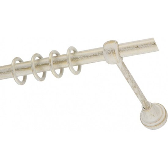 фото Карниз металлический однорядный ARCO DORO DDA диаметр 16мм, белое золото, 240 см (65500 DDA)