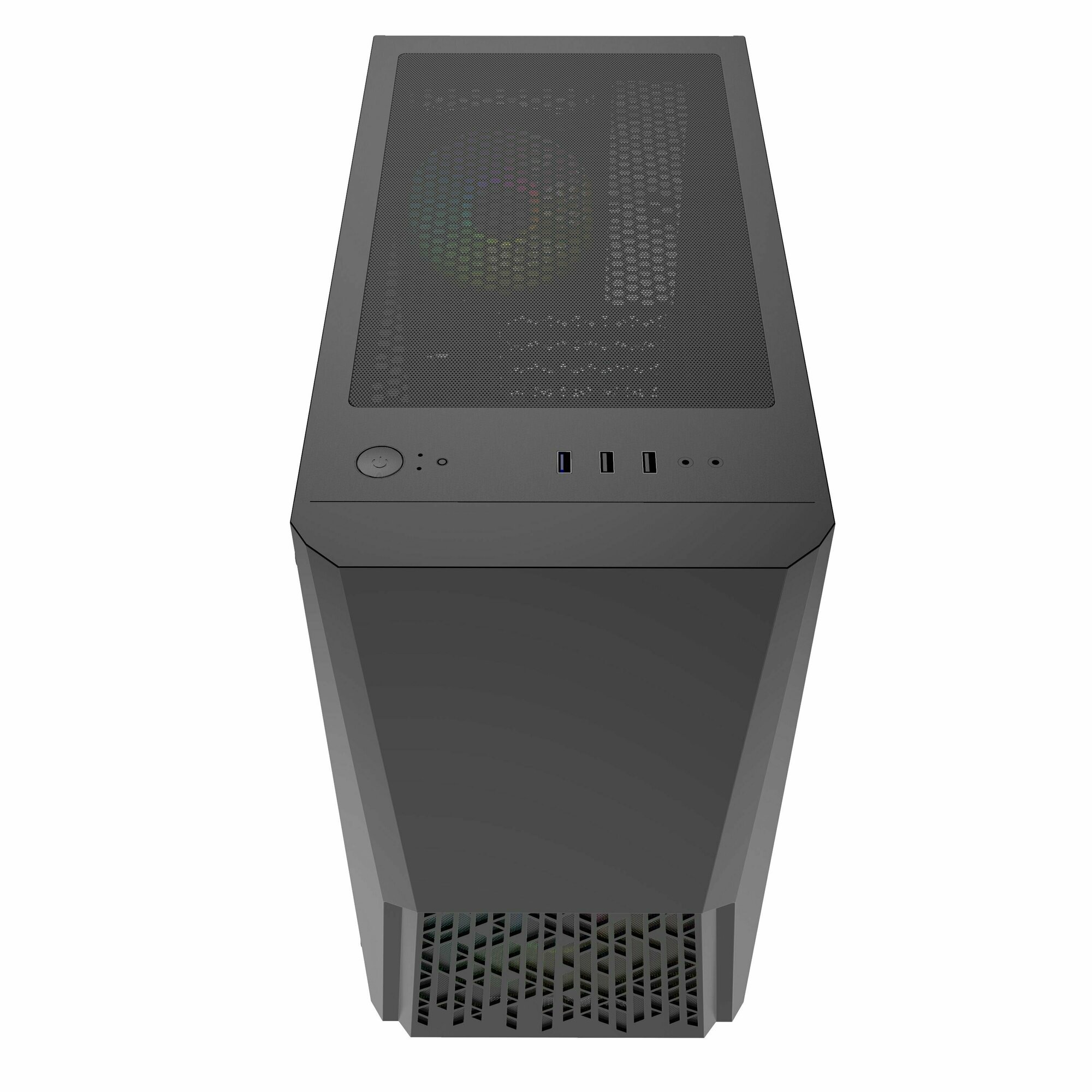 Корпус mATX Powercase CAMIB-L2 черный, без БП, боковая панель из закаленного стекла, USB 3.0, 2*USB 1.1, audio - фото №10