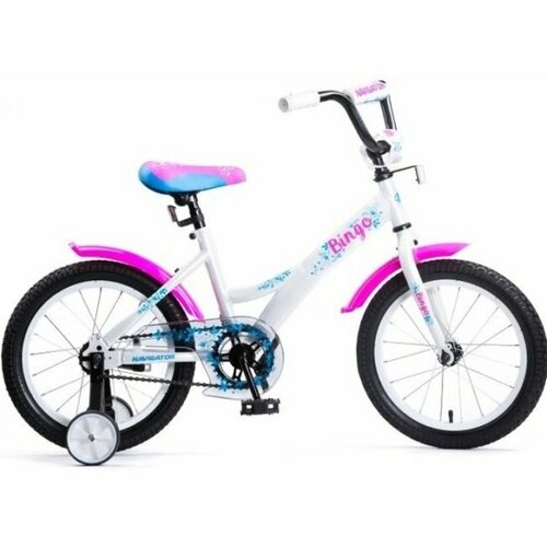 Детский велосипед Navigator Bingo16, белый-розовый (ВН16151)