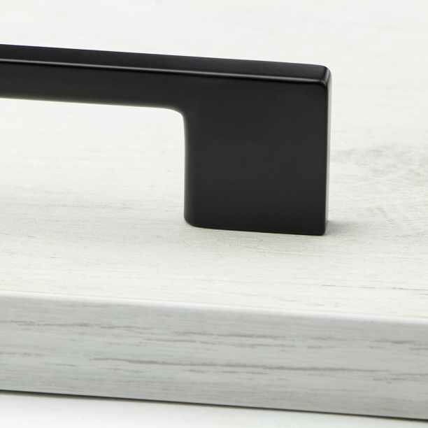 Ручка-скоба мебельная UZ-819 C=320 мм черная - фотография № 2
