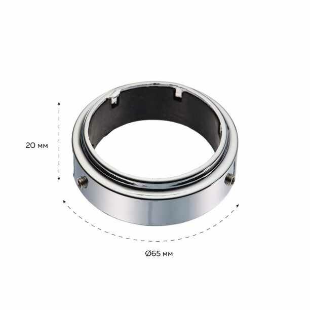 Крепежное кольцо для стеклянных полок d50 мм хром - фотография № 3